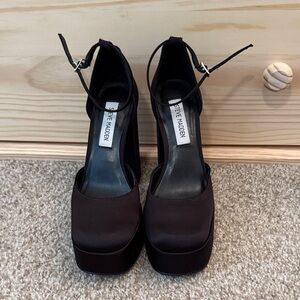 Steve Madden Black Platform Heels